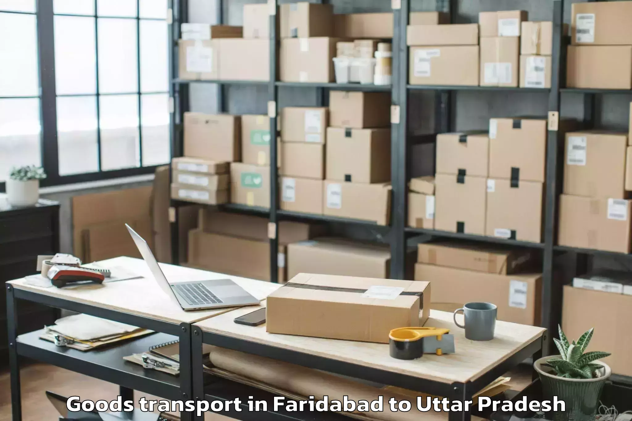 Book Your Faridabad to Bairia Goods Transport Today